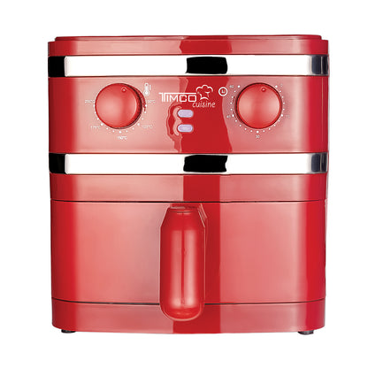 Freidora de Aire Eléctrica Capacidad 1 L Sin Aceite Color Rojo Timco AF003R