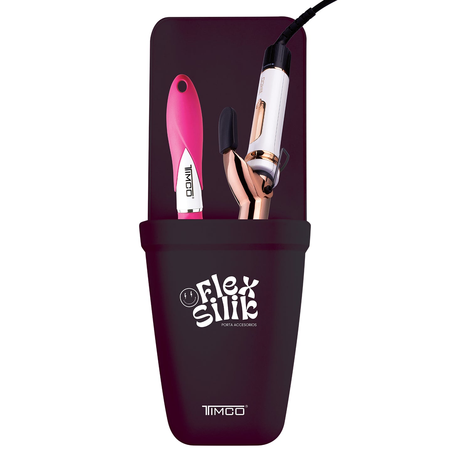 Base Soporte Silicon Plancha De Cabello Tenaza Ferro Herramientas de Estilista Protector Termico Timco BC261N