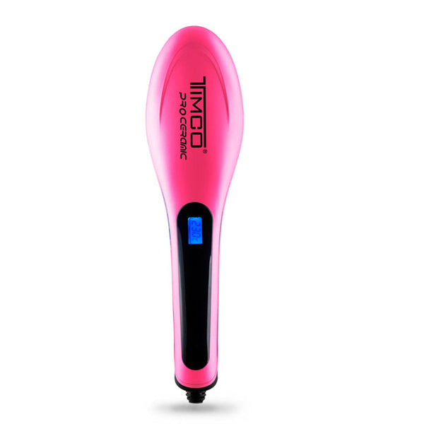 Cepillo Alaciador Electrico de Cabello Ceramica Generador De Iones Timco CE-002R
