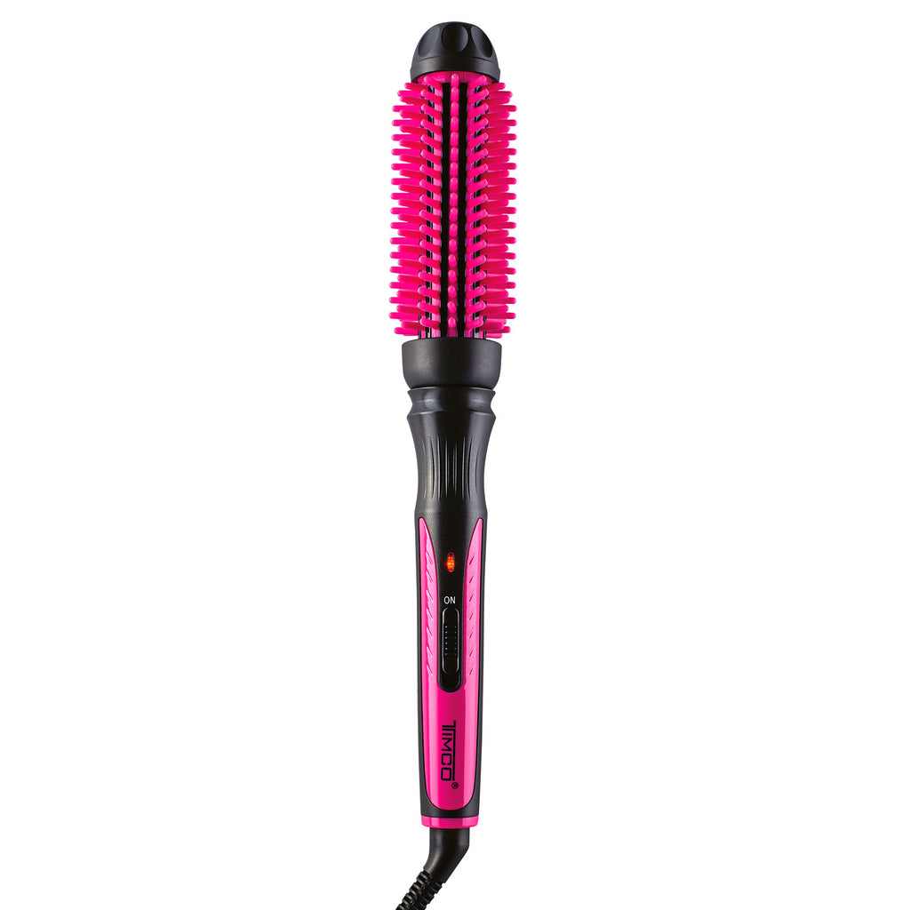 Cepillo Alaciador Electrico de Cabello Cerdas de Silicona Rizador Timco CE-260