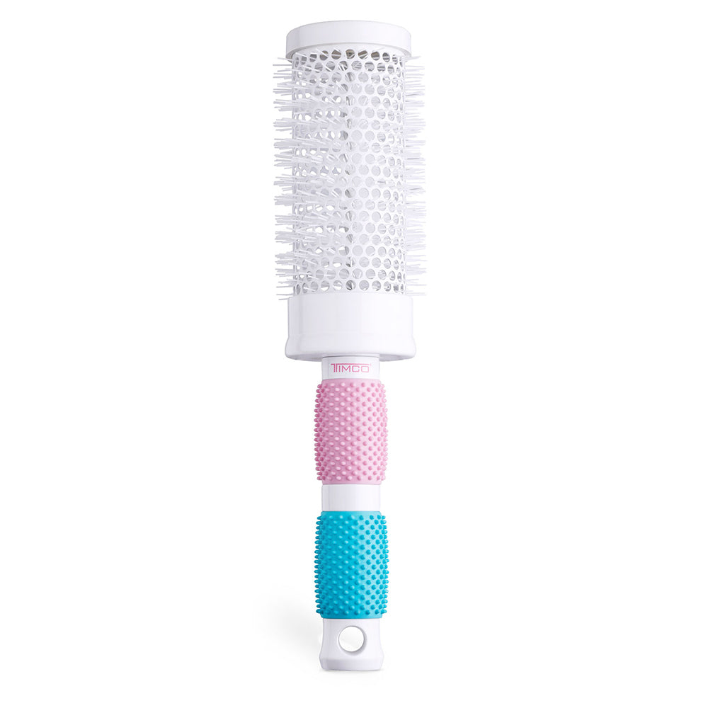 Cepillo de Cabello Redondo Aberturas con Mango Ergonómico Easy Brush Timco CG04
