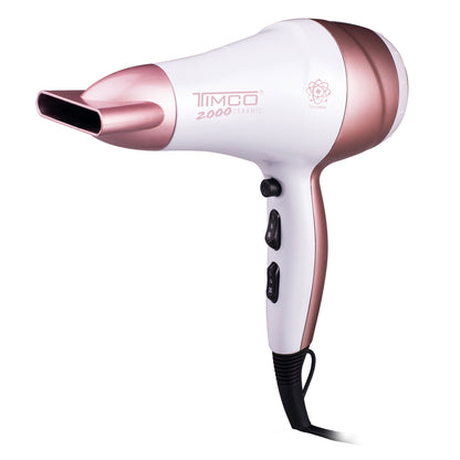 Kit Combo Secadora de Cabello con Boquilla y Plancha Alaciadora Ceramica Timco COM-08 SIN