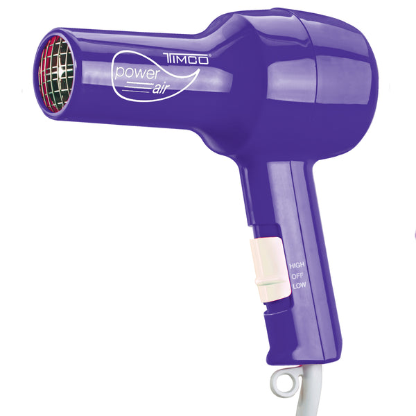 Kit Combo Secadora de Cabello y Tenaza Rizadora 19 mm Morado Timco COMTC1800TR21