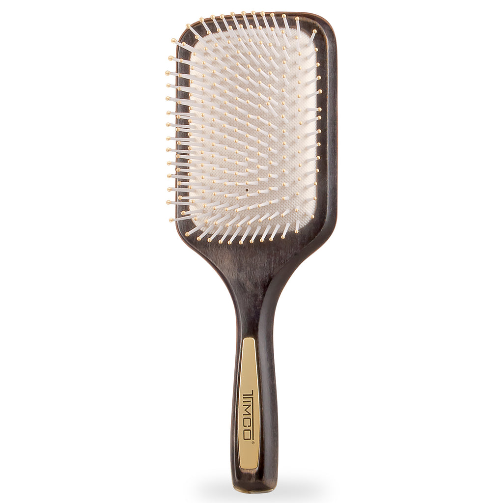 Cepillo de Cabello Acolchado Tipo Paleta Mango de Madera Timco CWB1005