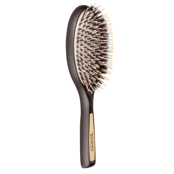Cepillo de Cabello Desenredante Suave tipo Puercoespin Mango de Madera Timco CWB1006