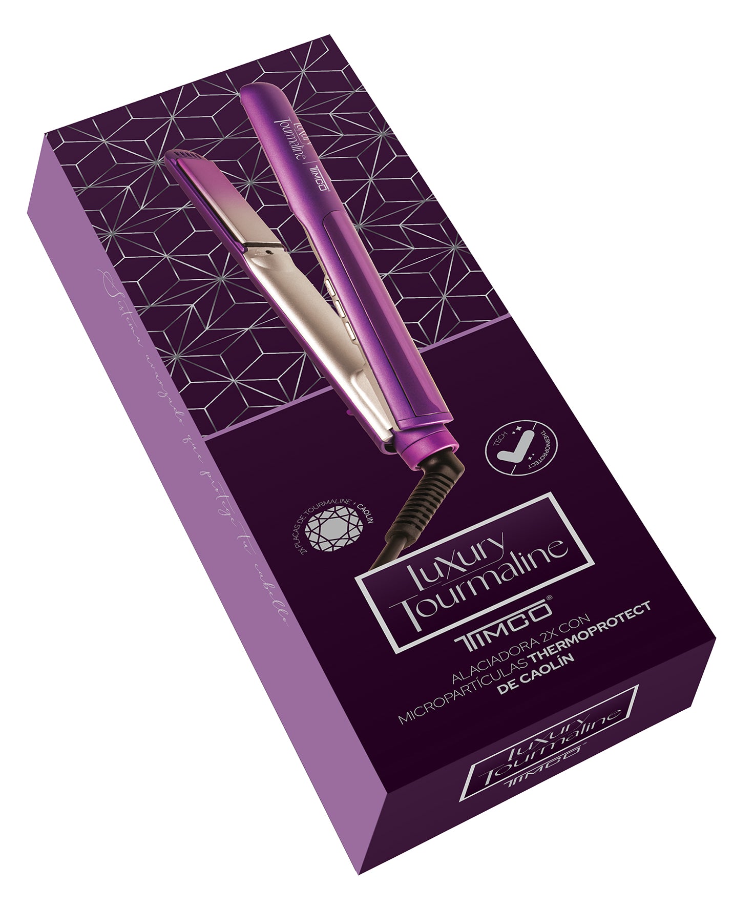 Plancha Alaciadora de Cabello ThermoProtect Luxury Tourmaline Timco PEF056