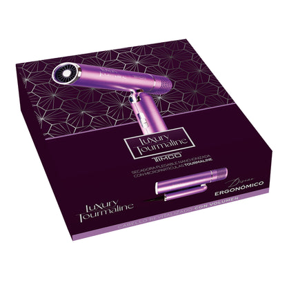 Secadora de Cabello Plegable con Difusor y Boquilla Luxury Tourmaline Timco SM3600