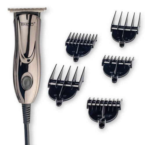 Delineadora Terminadora Eléctrica Maquina de Corte Cabello Barba Uso Profesional Peines Guia de Aumento Timco HC-116