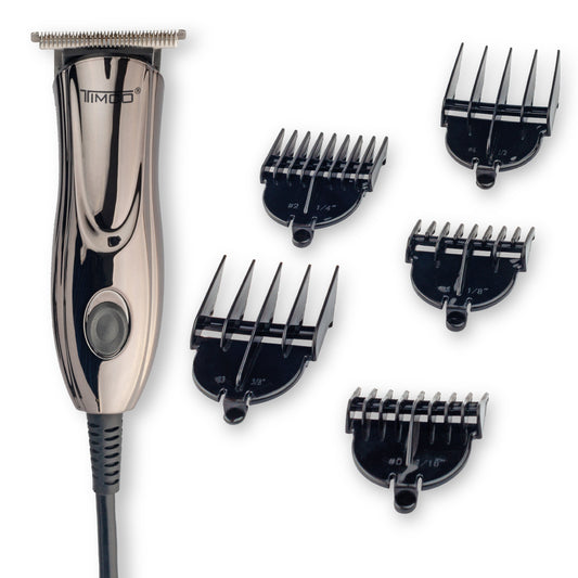 Delineadora Terminadora Eléctrica Maquina de Corte Cabello Barba Uso Profesional Peines Guia de Aumento Timco HC-116