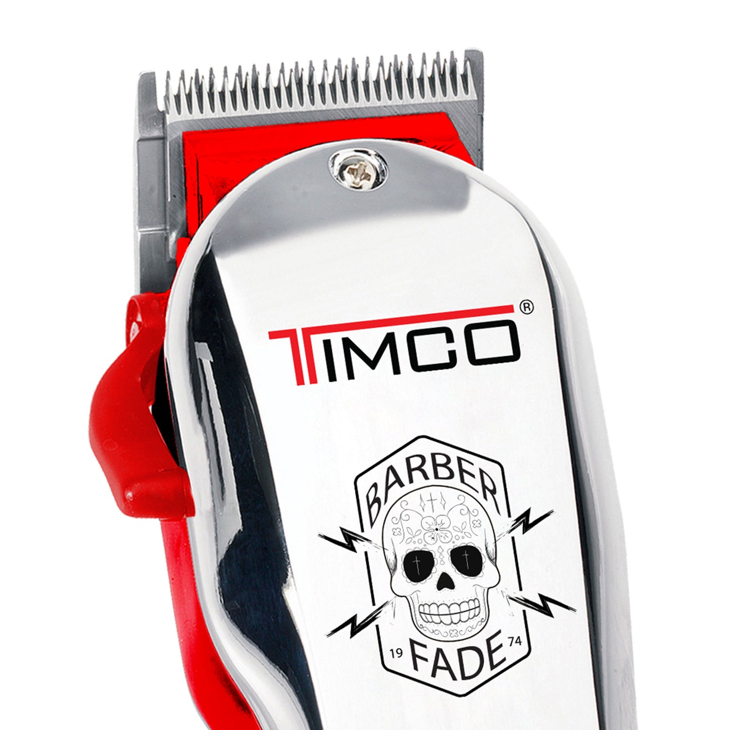 Maquina de Corte Cabello Barba Eléctrica Uso Profesional Clipper Motor Magnetico Peines Guia de Aumento Timco HC-222