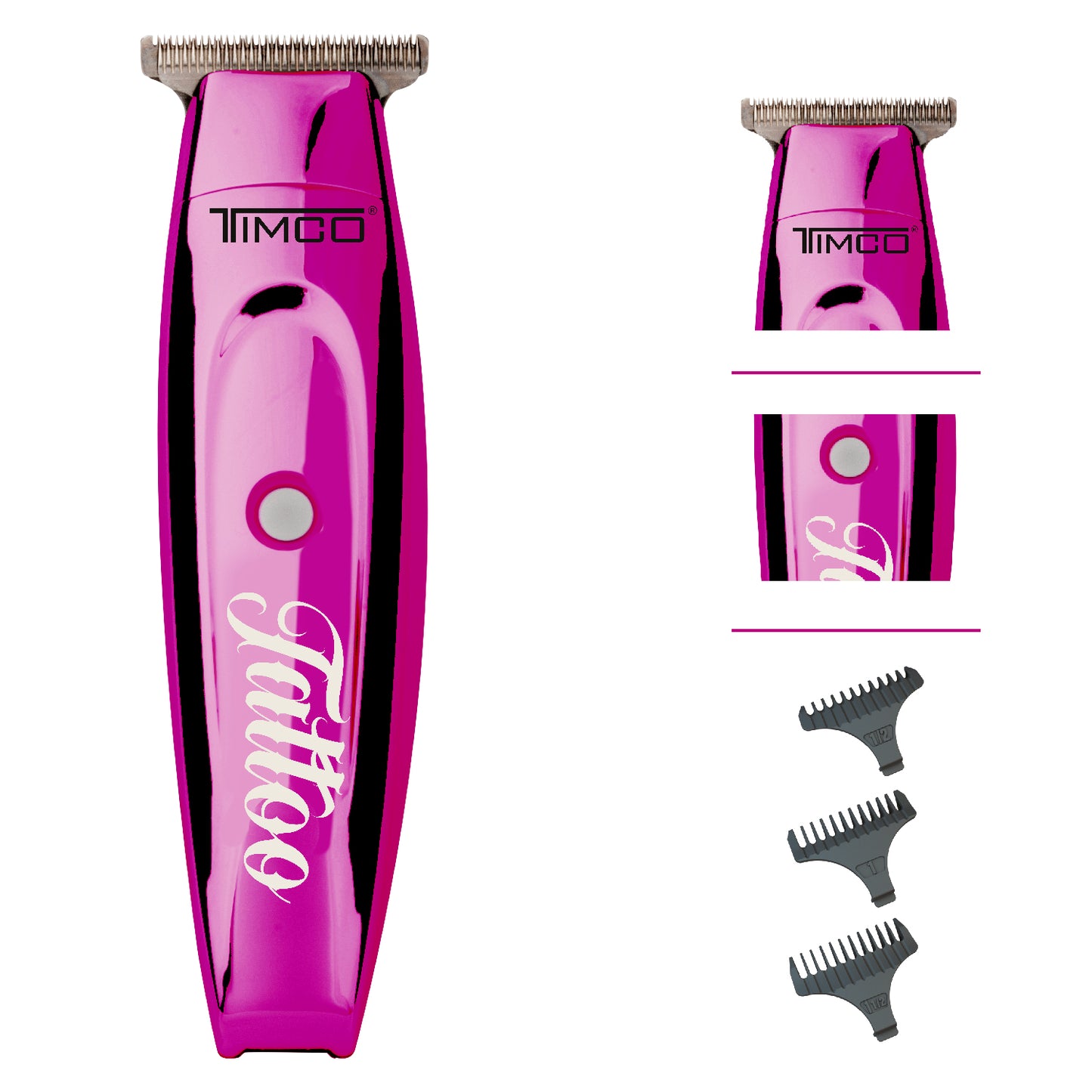 Terminadora Delineadora Inalambrica Tattoo Uso Profesional Peines Guía de Aumento Timco HC188R