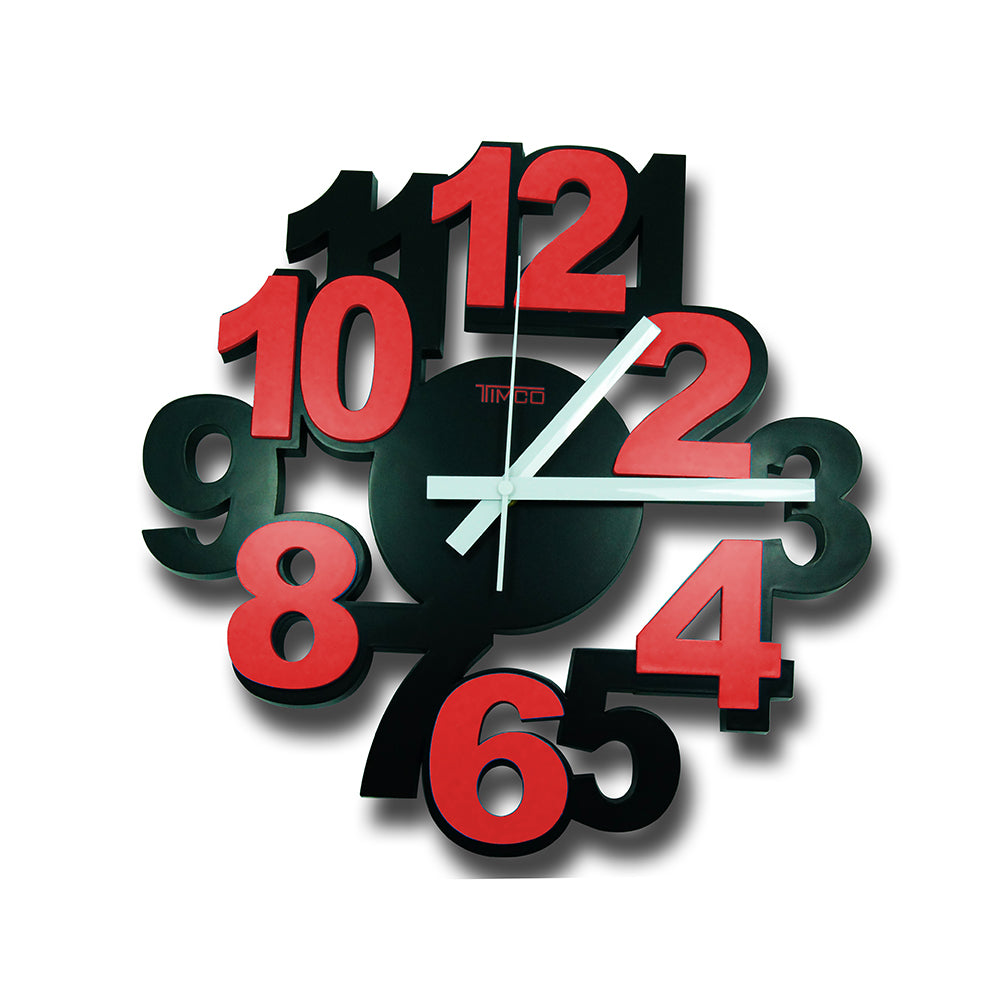 Reloj de Pared Numeros 3D Timco LOC-RO