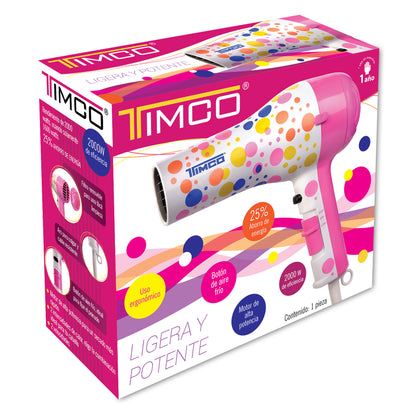 Secadora de Cabello Básica Uso Doméstico Timco PRO-2000J