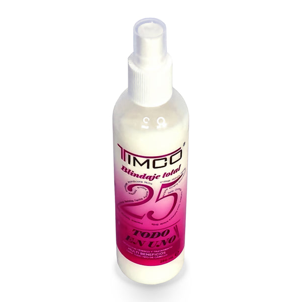 Spray Multibeneficios Protector térmico 25 en 1 Sin enjuague Unisex Total Power Timco LIQ25