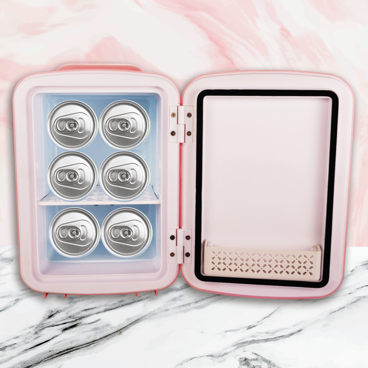 Mini Refrigerador Portatil 4 L Enfria y Mantiene Calor Ideal para Skincare Timco REMIN4LA1