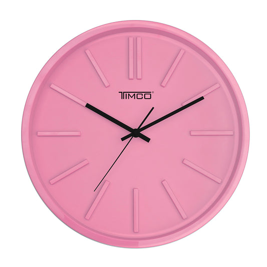 Reloj de Pared Analógico Minimalista Rosa Timco RP-R