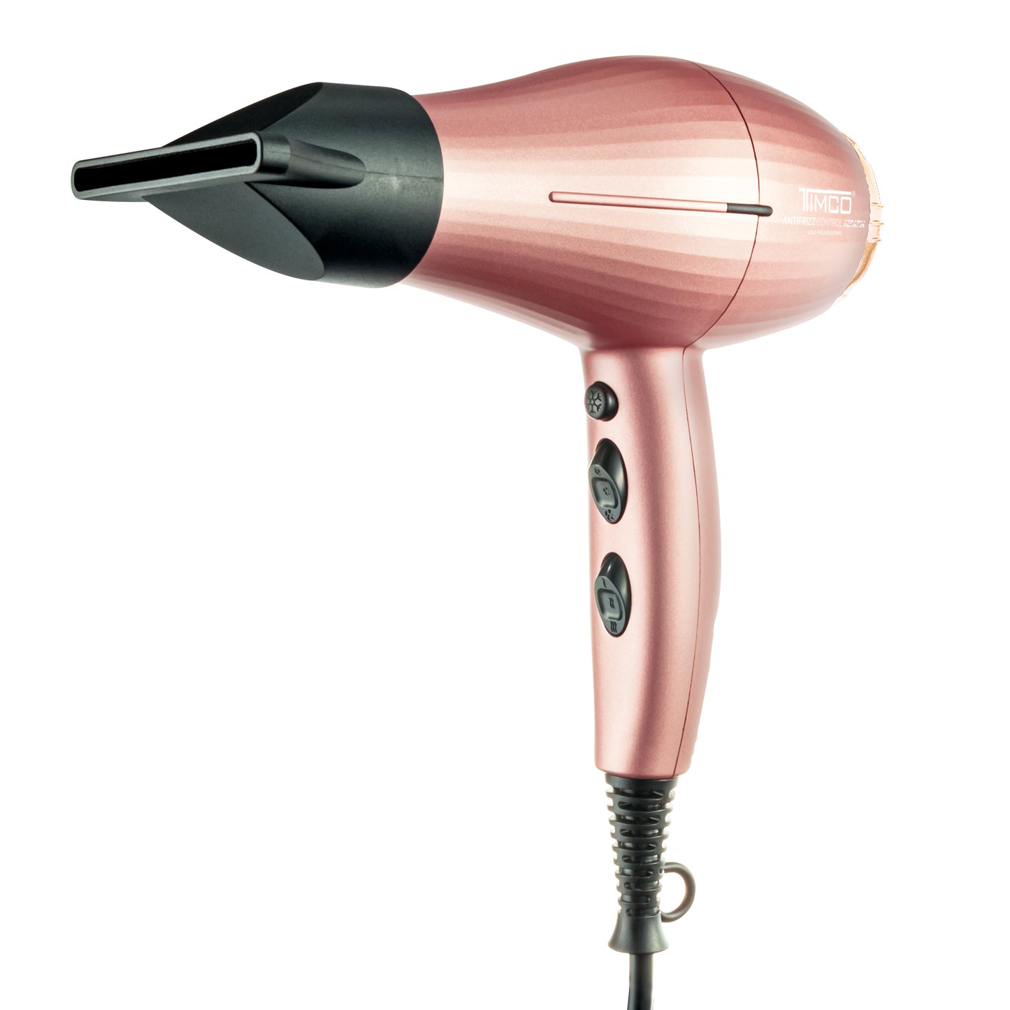 Secadora de Cabello Profesional 2 Boquillas Antifrizz Control Keratin Timco SEF422