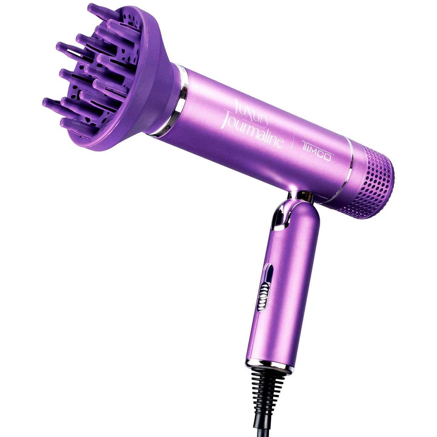 Secadora de Cabello Plegable con Difusor y Boquilla Luxury Tourmaline Timco SM3600