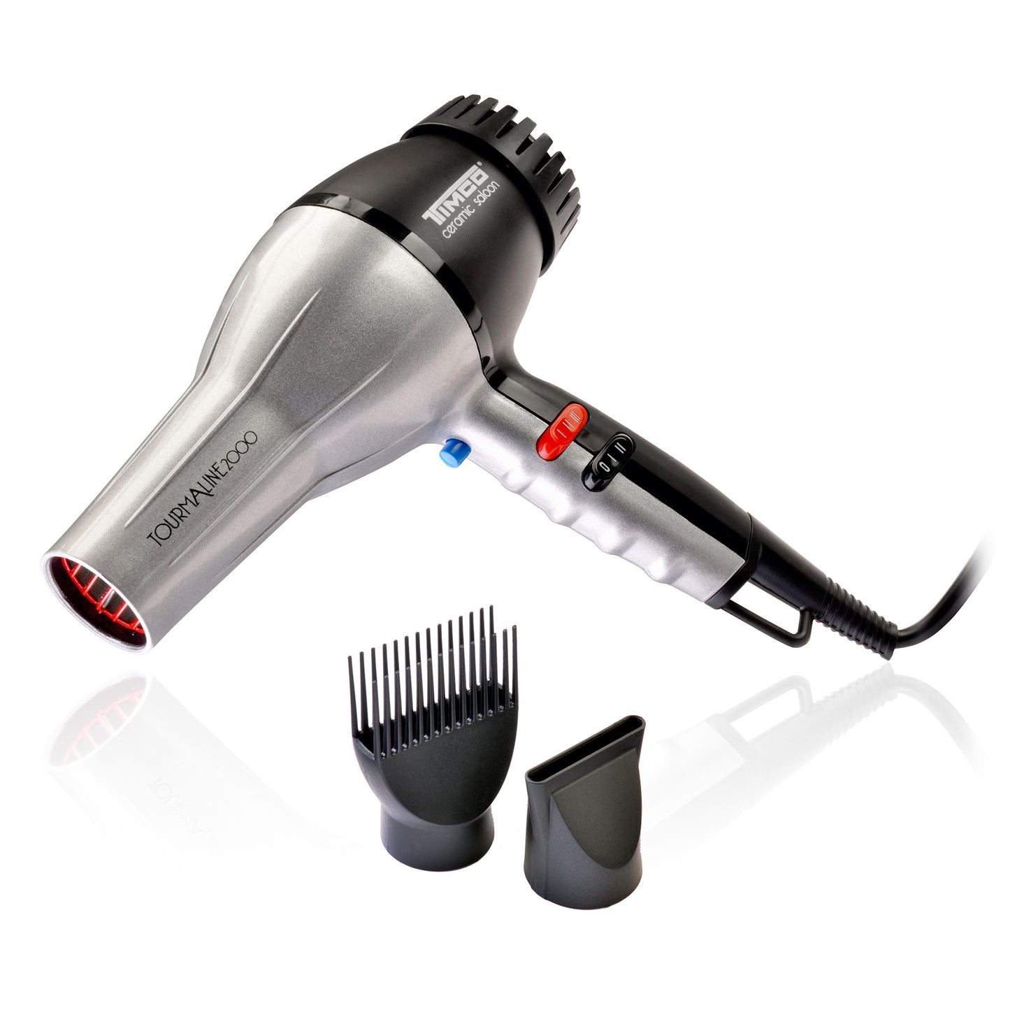 Secadora de Cabello Profesional Tourmaline con 2 Boquillas Timco TCS-2000