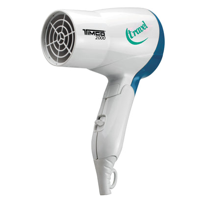 Secadora de Cabello Plegable Portatil Ideal para Viaje 1 Boquilla Timco TRA-2000