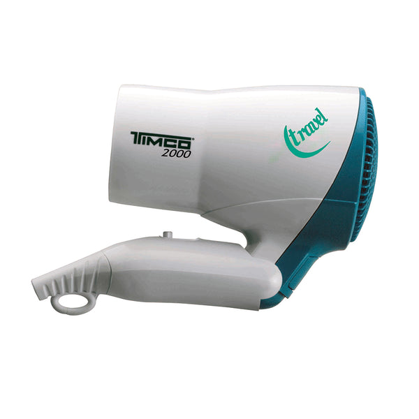 Secadora de Cabello Plegable Mini Portatil 1 Boquilla Ideal para Viaje Timco TRA-2000