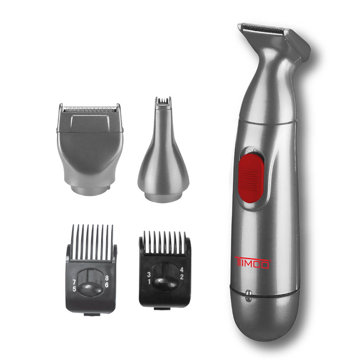 Rasuradora Terminadora Afeitadora Rostro 5 en 1 Peine Guia de Aumento Timco X-48