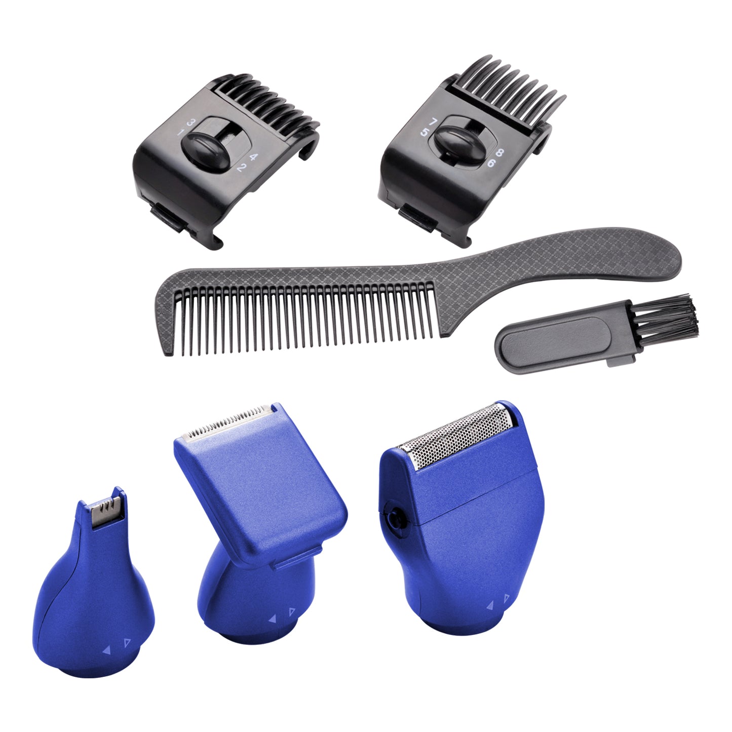 Rasuradora Terminadora Afeitadora Rostro 5 en 1 Peine Guia de Aumento Timco X-48A